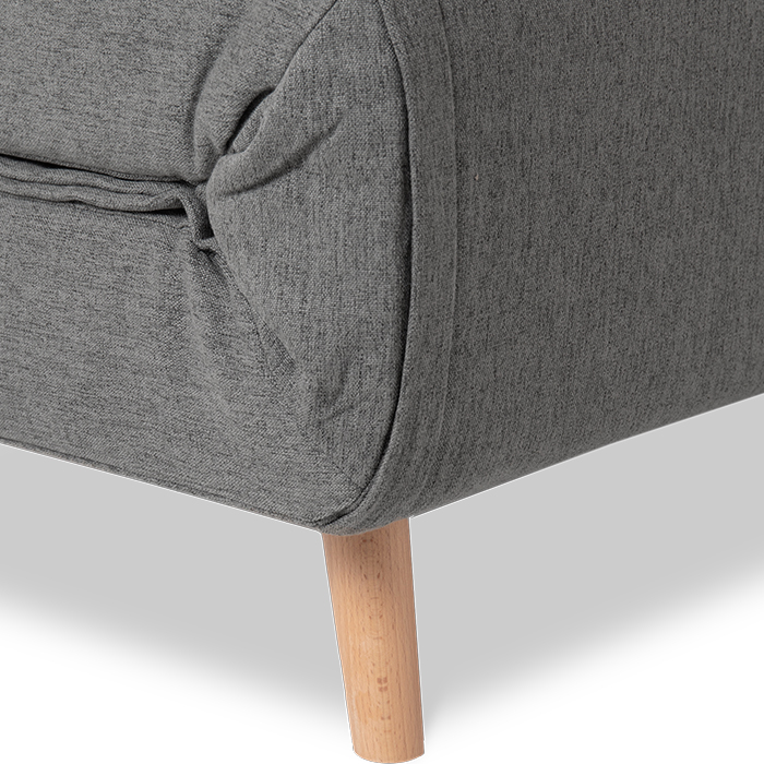 Futon Tela Gris Oxford Satek | Sofá Cama y Futones | salas